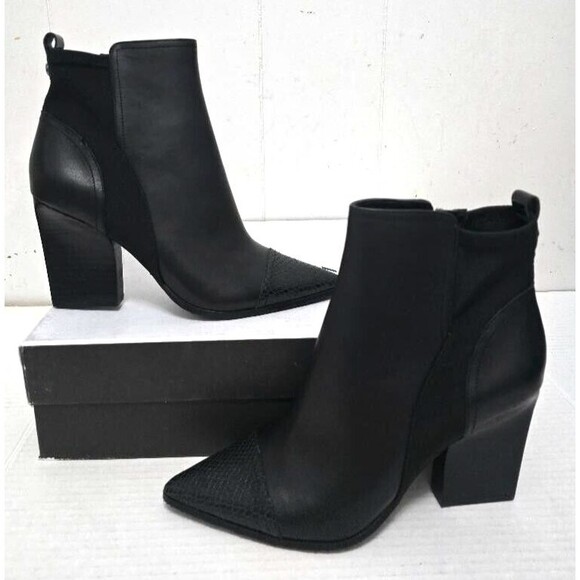 Donald Pliner Women's Calf Leather Zip Ankle Boots Black Size 8 M NIB MS… - Picture 1 of 13